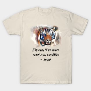 Aesop Satire: Bravery. Words of Wisdom Collection T-Shirt